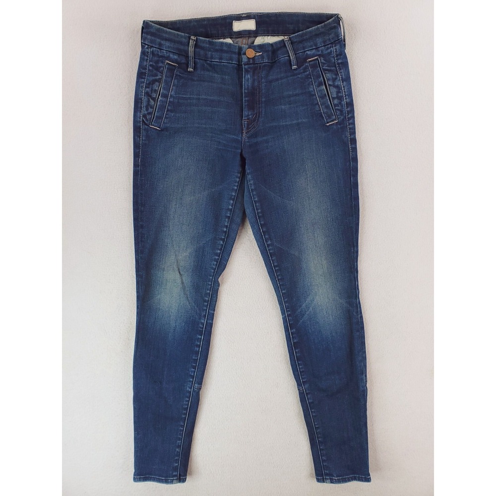 Mother Jeans Womens 27 Zip Welt Muse Skinny Stretch Denim Eye Candy Zip Ankle